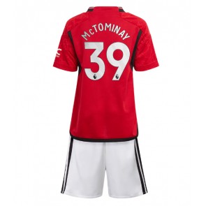 Manchester United Scott McTominay #39 Hemmaställ Barn 2023-24 Kortärmad (+ Korta byxor)